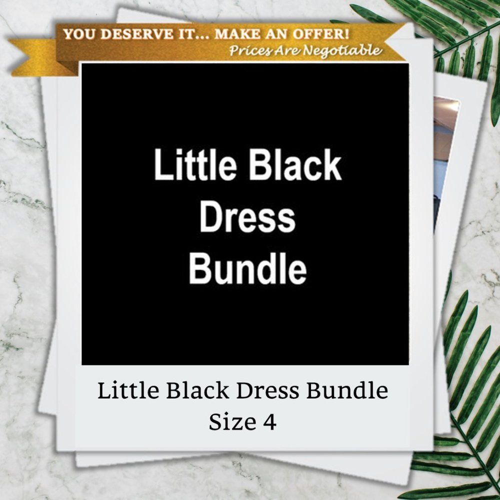 Size 4 Little Black Dress Bundle (4 Total)